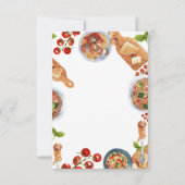 Italienisches Essen Kleine Meatball Babydusche Dan Dankeskarte (Rückseite)