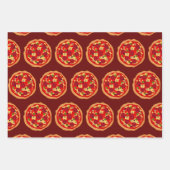 Italienisches Essen lustige Pepperoni-Pizzapflanze Geschenkpapier Set (Vorderseite 2)