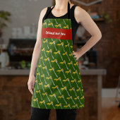 Italienisches Essen - Spaghetti Twirl auf Gabel un Schürze