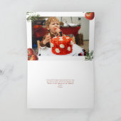 Italienisches Essen | Wasserfarbe 1. Geburtstag Dankeskarte (Innenseite)