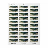 Italienisches Etikett für die landschaftliche Rück (Vorne)