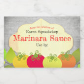 Italienisches Etikett mit Basispflanzensoße (Einzelnes Label)