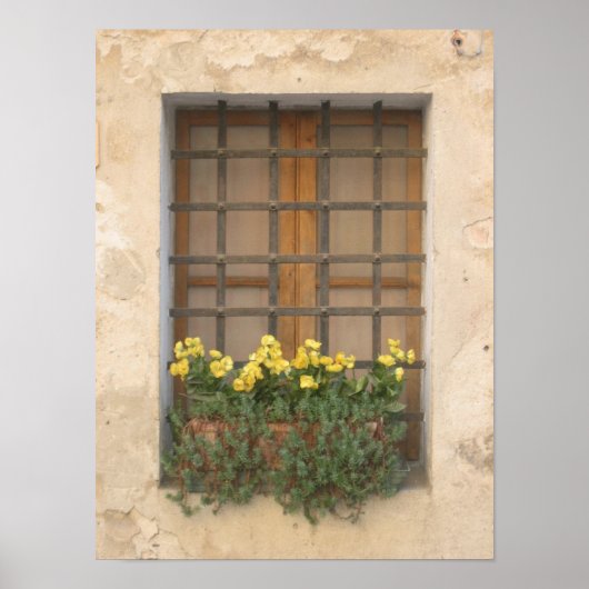 Italienisches Fenster Poster (Vorne)