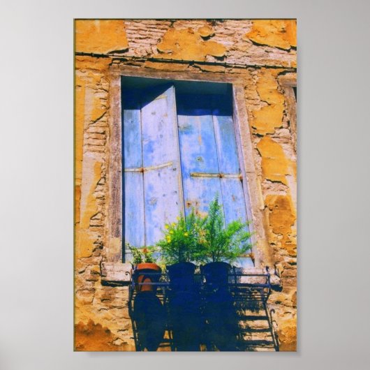Italienisches Fenster Poster (Vorne)