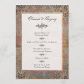 Italienisches Fest Tuscan Elegance Karte (Rückseite)