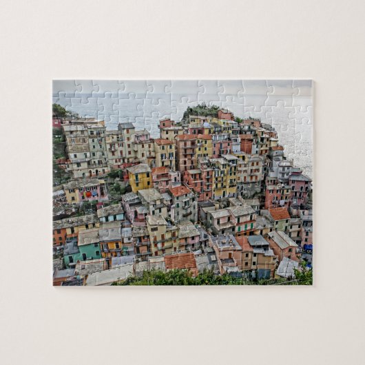 Italienisches Fischerdorf - Manarola - 8x10 - 110  Puzzle (Horizontal)