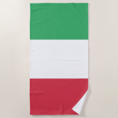 Italienisches Flag Beach Handtuch (Vorderseite)