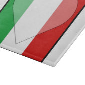 Italienisches Flag-Cutting-Board Schneidebrett (Ecke)