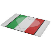 Italienisches Flag-Cutting-Board Schneidebrett (Ecke)