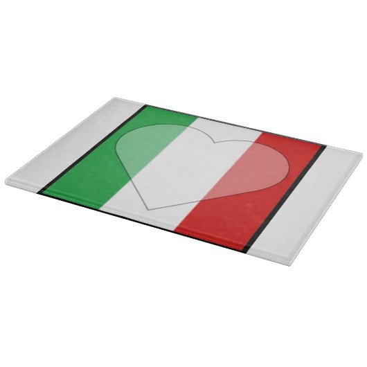 Italienisches Flag-Cutting-Board Schneidebrett (Ecke)
