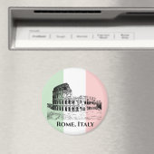 Italienisches Flag-Farbenmagazin Colosseum Design Magnet (In Situ (Geschirrspüler))
