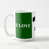 Italienisches Flag- und Kartendesign Kaffeetasse (Links)