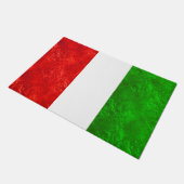 Italienisches Flaggen-Design Fußmatte (Schrägansicht)