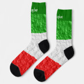 Italienisches Flaggen-Design Socken (Linkes Detail)