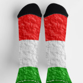 Italienisches Flaggen-Design Socken (Oben)