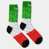 Italienisches Flaggen-Design Socken (Rechts)