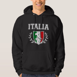Italienisches Flaggen-Wappen Hoodie
