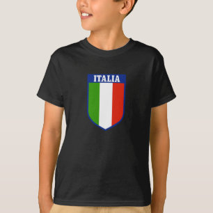 Italienisches Flaggen-Wappen scherzt T - Shirt
