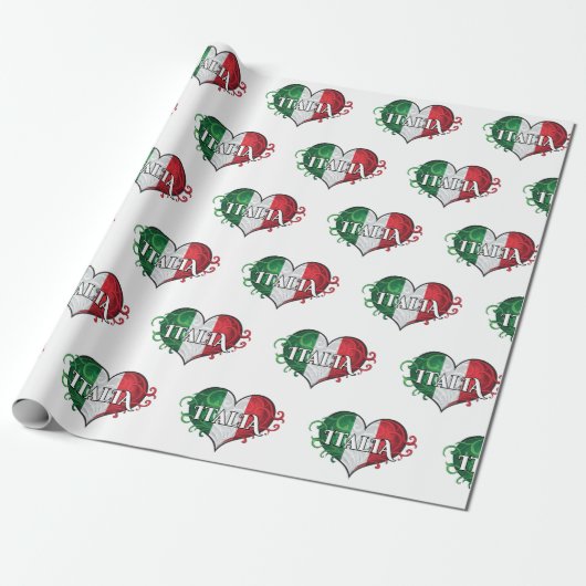 Italienisches Flaggendesign Geschenkpapier (Ungerollt)
