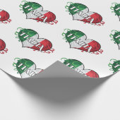 Italienisches Flaggendesign Geschenkpapier (Ecke)