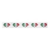 Italienisches Flaggendesign Satinband (Vorderseite)