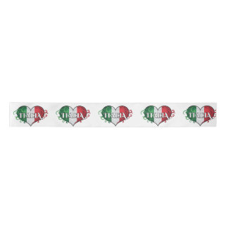 Italienisches Flaggendesign Satinband