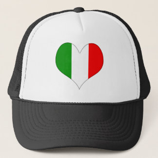 Italienisches Flaggenherz Truckerkappe