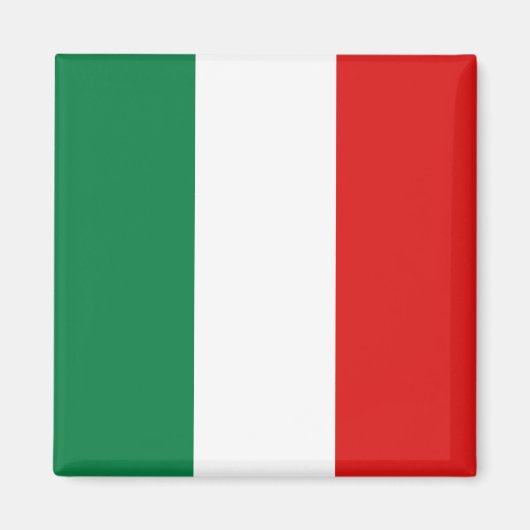 Italienisches Flaggenmagnet Magnet (Vorne)