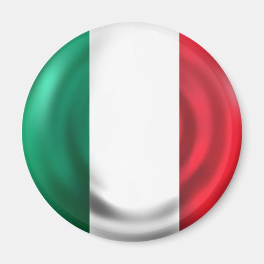 Italienisches Flaggenmagnet Magnet (Vorne)