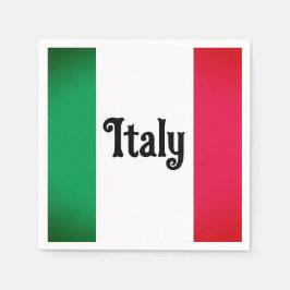 Italienisches Flaggenpapier Napkins Serviette