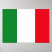 Italienisches Flaggenposter Poster (Vorne)
