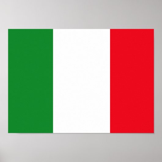 Italienisches Flaggenposter Poster (Vorne)