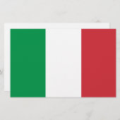 Italienisches Flaggenstadium Briefpapier (Vorne/Hinten)