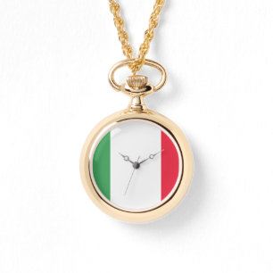 Italienisches Flaggenzeichen Armbanduhr