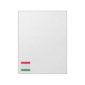 Italienisches Flaggenzeichen Notizblock (Rotiert)