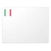 Italienisches Flaggenzeichen Notizblock (Vorderseite)