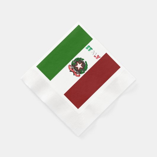 Italienisches Flaggenzeichen Serviette (Ecke)
