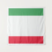 Italienisches Flaggenzeichen Wandteppich (Vorderseite (Horizontal))