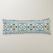 Italienisches Fliesen-Muster - sizilianische Seitenschläferkissen (Rückseite)