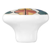 Italienisches Fliesengebirge Traditionell Keramikknauf (Seitenansicht)