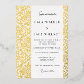 Italienisches Fliesenmuster (Retro-Dotted) Folieneinladung (Vorderseite)