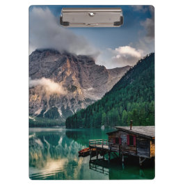 Italienisches Foto Bergsee Landschaft Klemmbrett