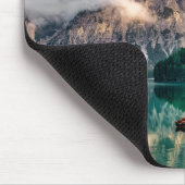 Italienisches Foto Bergsee Landschaft Mousepad (Ecke)