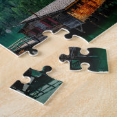 Italienisches Foto Bergsee Landschaft Puzzle (Seite)
