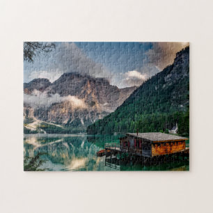Italienisches Foto Bergsee Landschaft Puzzle