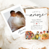 Italienisches Foto-Brautparty Einladung