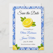 Italienisches Foto für Hochzeiten Save The Date (Vorderseite)