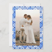 Italienisches Foto für Hochzeiten Save The Date (Rückseite)