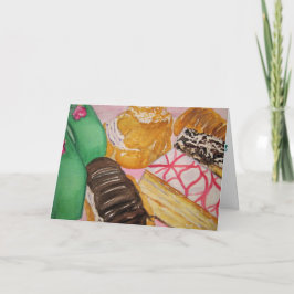 italienisches Gebäck Feiertagskarte