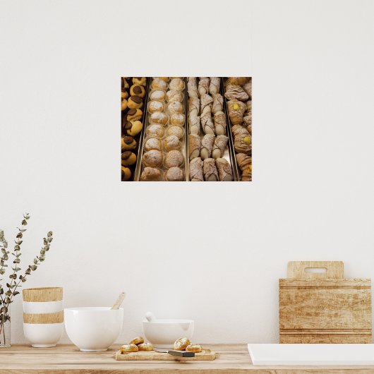 italienisches Gebäck Poster (Küche)